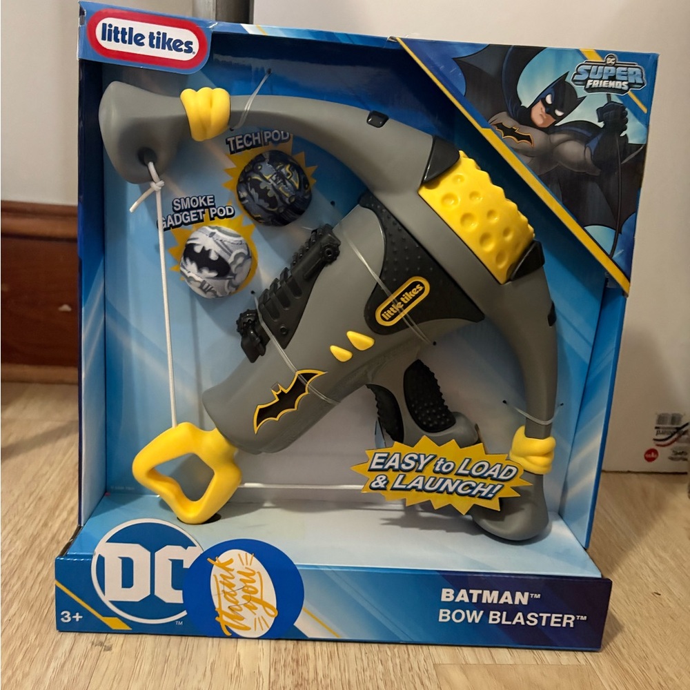 Little Tikes Batman Bow Blaster Toy - Gray & Yellow